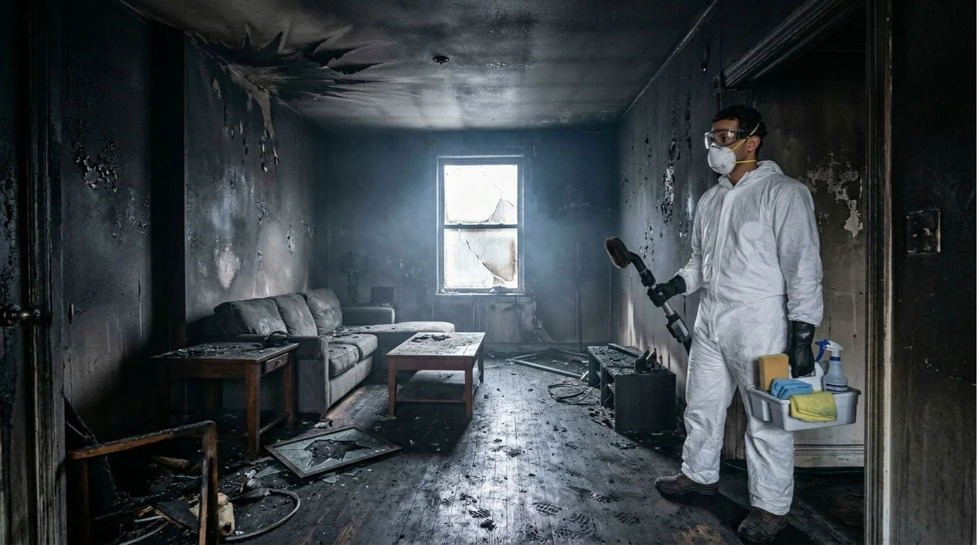 Fire damage restoration