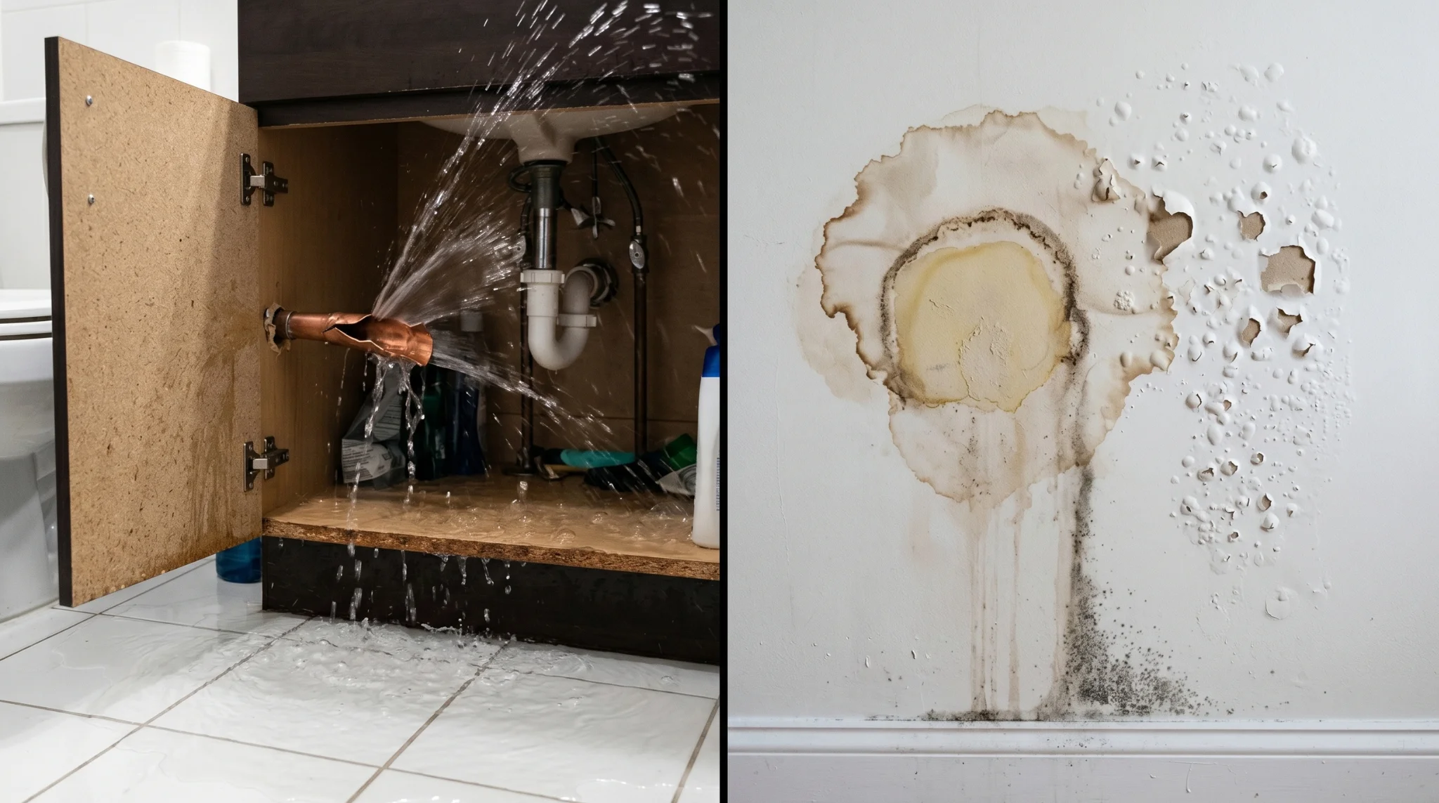 Burst Pipe vs. Slow Leak